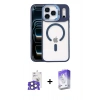 MARSİLYAN™- iPhone 17 Pro Max Kılıf Yadigar Asil Koleksiyonu - Siyah Bilvis 5in1 3D Magic Cam Ekran Koruyucu + Bilvis Titan Kamera Lens - NLGY