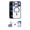 MARSİLYAN™- iPhone 17 Pro Max Kılıf Yadigar Asil Koleksiyonu - Siyah Bilvis 5in1 3D Magic Cam Ekran Koruyucu + Bilvis Titan Kamera Lens - TU