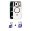 MARSİLYAN™- iPhone 17 Pro Max Kılıf Yadigar Asil Koleksiyonu - Siyah Bilvis 5in1 5D Magic Hayalet Cam Ekran Koruyucu + Lacivert Bilvis Titan Kamera Lens
