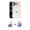 MARSİLYAN™- iPhone 17 Pro Max Kılıf Yadigar Asil Koleksiyonu - Siyah Bilvis 5in1 5D Magic Hayalet Cam Ekran Koruyucu + Lacivert Bilvis Titan Kamera Lens