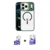 MARSİLYAN™- iPhone 17 Pro Max Kılıf Yadigar Asil Koleksiyonu - Siyah Bilvis 5in1 5D Magic Hayalet Cam Ekran Koruyucu + Lacivert Bilvis Titan Kamera Lens