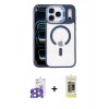 MARSİLYAN™- iPhone 17 Pro Max Kılıf Yadigar Asil Koleksiyonu - Siyah Joko Magic 5D Hayalet Cam + Bilvis Titan Kamera Lens - TU