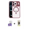 MARSİLYAN™- iPhone 17 Pro Max Kılıf Yadigar Asil Koleksiyonu - Siyah Joko Magic 5D Hayalet Cam + Bilvis Titan Kamera Lens - TU