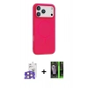 MARSİLYAN™- iPhone 17 Pro Max Kılıf Yankı Form Serisi - Şeffaf 360 Full Body Arka Koruyucu + Bilvis Titan Kamera Lens - TU