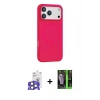 MARSİLYAN™- iPhone 17 Pro Max Kılıf Yankı Form Serisi - Şeffaf 360 Full Body Arka Koruyucu + Bilvis Titan Kamera Lens - NLGY