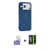 MARSİLYAN™- iPhone 17 Pro Max Kılıf Yankı Form Serisi - Şeffaf 360 Full Body Arka Koruyucu + Bilvis Titan Kamera Lens - GS