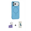 MARSİLYAN™- iPhone 17 Pro Max Kılıf Yankı Form Serisi - Şeffaf Pasifik Cam Ekran Koruyucu + Bilvis Titan Kamera Lens - NLGY