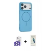 MARSİLYAN™- iPhone 17 Pro Max Kılıf Yankı Form Serisi - Şeffaf Pasifik Cam Ekran Koruyucu + Bilvis Titan Kamera Lens - LT