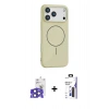 MARSİLYAN™- iPhone 17 Pro Max Kılıf Yankı Form Serisi - Siyah Bilvis 3X AR Hayalet Cam Ekran Koruyucu + Bilvis Titan Kamera Lens - LT