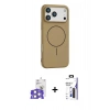 MARSİLYAN™- iPhone 17 Pro Max Kılıf Yankı Form Serisi - Siyah Bilvis 3X AR Hayalet Cam Ekran Koruyucu + Bilvis Titan Kamera Lens - GS