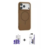 MARSİLYAN™- iPhone 17 Pro Max Kılıf Yankı Form Serisi - Siyah Bilvis 3X AR Hayalet Cam Ekran Koruyucu + Bilvis Titan Kamera Lens - LT