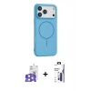 MARSİLYAN™- iPhone 17 Pro Max Kılıf Yankı Form Serisi - Siyah Bilvis 3X AR Hayalet Cam Ekran Koruyucu + Bilvis Titan Kamera Lens - GS
