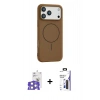MARSİLYAN™- iPhone 17 Pro Max Kılıf Yankı Form Serisi - Siyah Bilvis 3X AR Hayalet Cam Ekran Koruyucu + Bilvis Titan Kamera Lens - GS
