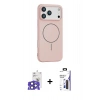 MARSİLYAN™- iPhone 17 Pro Max Kılıf Yankı Form Serisi - Siyah Bilvis 3X AR Hayalet Cam Ekran Koruyucu + Bilvis Titan Kamera Lens - LT