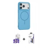 MARSİLYAN™- iPhone 17 Pro Max Kılıf Yankı Form Serisi - Siyah Bilvis 3X AR Hayalet Cam Ekran Koruyucu + Bilvis Titan Kamera Lens - TU