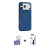 MARSİLYAN™- iPhone 17 Pro Max Kılıf Yankı Form Serisi - Siyah Bilvis 3X AR Hayalet Cam Ekran Koruyucu + Bilvis Titan Kamera Lens - TU