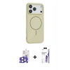 MARSİLYAN™- iPhone 17 Pro Max Kılıf Yankı Form Serisi - Siyah Bilvis 3X AR HD Cam Ekran Koruyucu + Bilvis Titan Kamera Lens - NLGY