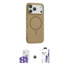 MARSİLYAN™- iPhone 17 Pro Max Kılıf Yankı Form Serisi - Siyah Bilvis 3X AR HD Cam Ekran Koruyucu + Bilvis Titan Kamera Lens - TU