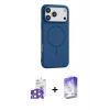 MARSİLYAN™- iPhone 17 Pro Max Kılıf Yankı Form Serisi - Siyah Bilvis 5in1 3D Magic Cam Ekran Koruyucu + Bilvis Titan Kamera Lens - TU