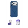 MARSİLYAN™- iPhone 17 Pro Max Kılıf Yankı Form Serisi - Siyah Bilvis 5in1 3D Magic Cam Ekran Koruyucu + Bilvis Titan Kamera Lens - LT