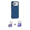 MARSİLYAN™- iPhone 17 Pro Max Kılıf Yankı Form Serisi - Siyah Bilvis 5in1 5D Magic Hayalet Cam Ekran Koruyucu + Bilvis Titan Kamera Lens - NLGY