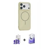 MARSİLYAN™- iPhone 17 Pro Max Kılıf Yankı Form Serisi - Siyah Bilvis 5in1 5D Magic Hayalet Cam Ekran Koruyucu + Bilvis Titan Kamera Lens - LT