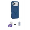MARSİLYAN™- iPhone 17 Pro Max Kılıf Yankı Form Serisi - Siyah Joko Magic 5D Cam + Bilvis Titan Kamera Lens - TU
