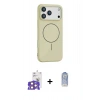 MARSİLYAN™- iPhone 17 Pro Max Kılıf Yankı Form Serisi - Siyah Joko Magic 5D Cam + Bilvis Titan Kamera Lens - TU