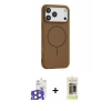 MARSİLYAN™- iPhone 17 Pro Max Kılıf Yankı Form Serisi - Siyah Joko Magic 5D Hayalet Cam + Bilvis Titan Kamera Lens - NLGY