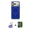 MARSİLYAN™- iPhone 17 Pro Max Kılıf Yankı Minimal Serisi - Şeffaf 360 Full Body Arka Koruyucu + Bilvis Titan Kamera Lens - TU