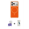 MARSİLYAN™- iPhone 17 Pro Max Kılıf Yankı Minimal Serisi - Şeffaf Pasifik Cam Ekran Koruyucu + Bilvis Titan Kamera Lens - LT