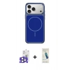 MARSİLYAN™- iPhone 17 Pro Max Kılıf Yankı Minimal Serisi - Şeffaf Pasifik Cam Ekran Koruyucu + Bilvis Titan Kamera Lens - NLGY