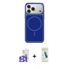 MARSİLYAN™- iPhone 17 Pro Max Kılıf Yankı Minimal Serisi - Şeffaf Pasifik Cam Ekran Koruyucu + Bilvis Titan Kamera Lens - GS