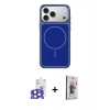 MARSİLYAN™- iPhone 17 Pro Max Kılıf Yankı Minimal Serisi - Siyah Bilvis 3D Cam Ekran Koruyucu + Bilvis Titan Kamera Lens - NLGY