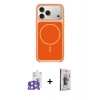 MARSİLYAN™- iPhone 17 Pro Max Kılıf Yankı Minimal Serisi - Siyah Bilvis 3D Cam Ekran Koruyucu + Bilvis Titan Kamera Lens - TU