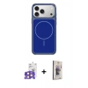 MARSİLYAN™- iPhone 17 Pro Max Kılıf Yankı Minimal Serisi - Siyah Bilvis 3D Cam Ekran Koruyucu + Bilvis Titan Kamera Lens - TU