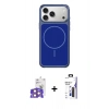 MARSİLYAN™- iPhone 17 Pro Max Kılıf Yankı Minimal Serisi - Siyah Bilvis 3X AR Hayalet Cam Ekran Koruyucu + Bilvis Titan Kamera Lens - TU