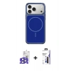 MARSİLYAN™- iPhone 17 Pro Max Kılıf Yankı Minimal Serisi - Siyah Bilvis 3X AR Hayalet Cam Ekran Koruyucu + Bilvis Titan Kamera Lens - LT