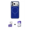 MARSİLYAN™- iPhone 17 Pro Max Kılıf Yankı Minimal Serisi - Siyah Bilvis 5in1 3D Magic Cam Ekran Koruyucu + Bilvis Titan Kamera Lens - LT
