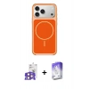 MARSİLYAN™- iPhone 17 Pro Max Kılıf Yankı Minimal Serisi - Siyah Bilvis 5in1 3D Magic Cam Ekran Koruyucu + Bilvis Titan Kamera Lens - TU