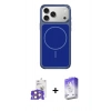 MARSİLYAN™- iPhone 17 Pro Max Kılıf Yankı Minimal Serisi - Siyah Bilvis 5in1 3D Magic Cam Ekran Koruyucu + Bilvis Titan Kamera Lens - TU