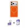 MARSİLYAN™- iPhone 17 Pro Max Kılıf Yankı Minimal Serisi - Siyah Bilvis 5in1 3D Magic Cam Ekran Koruyucu + Bilvis Titan Kamera Lens - GS