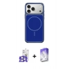 MARSİLYAN™- iPhone 17 Pro Max Kılıf Yankı Minimal Serisi - Siyah Bilvis 5in1 3D Magic Cam Ekran Koruyucu + Bilvis Titan Kamera Lens - GS