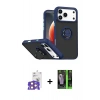 MARSİLYAN™- iPhone 17 Pro Max Kılıf Yörünge Çizgi - Şeffaf 360 Full Body Arka Koruyucu + Bilvis Titan Kamera Lens - TU