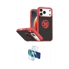 MARSİLYAN™- iPhone 17 Pro Max Kılıf Yörünge Çizgi - Siyah 3D Antistatik Seramik Nano Ekran Koruyucu
