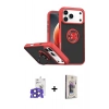 MARSİLYAN™- iPhone 17 Pro Max Kılıf Yörünge Çizgi - Siyah Bilvis 3D Cam Ekran Koruyucu + Bilvis Titan Kamera Lens - LT