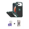 MARSİLYAN™- iPhone 17 Pro Max Kılıf Yörünge Çizgi - Siyah Bilvis 3D Cam Ekran Koruyucu + Bilvis Titan Kamera Lens - GS