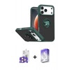 MARSİLYAN™- iPhone 17 Pro Max Kılıf Yörünge Çizgi - Siyah Bilvis 5in1 3D Magic Cam Ekran Koruyucu + Bilvis Titan Kamera Lens - TU