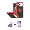 MARSİLYAN™- iPhone 17 Pro Max Kılıf Yörünge Çizgi - Siyah Bilvis 5in1 3D Magic Cam Ekran Koruyucu + Bilvis Titan Kamera Lens - TU