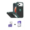 MARSİLYAN™- iPhone 17 Pro Max Kılıf Yörünge Çizgi - Siyah Bilvis 5in1 3D Magic Cam Ekran Koruyucu + Bilvis Titan Kamera Lens - LT